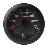 Veratron 3-3/8" (85mm) OceanLink GPS Speedometer - Black Dial Bezel (0-35 K/MPH/KMH) [A2C1351980001] - Life Raft Professionals