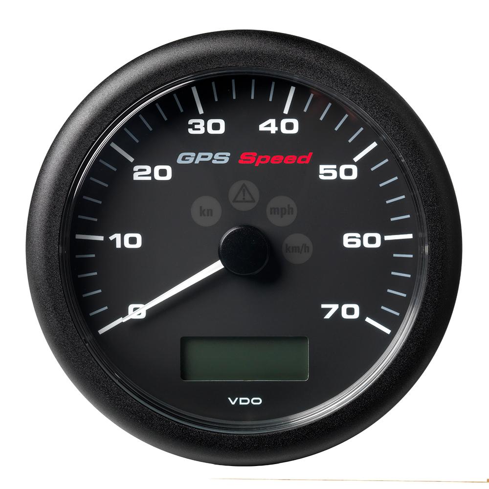 Veratron 4-1/4" (110MM) ViewLine GPS Speedometer 0-70 KNOTS/KMH/MPH - 8 to 16V Black Dial Bezel [A2C59501781] - Life Raft Professionals