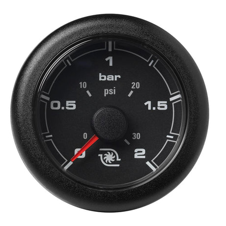 Veratron 52MM (2-1/16") OceanLink Boost Pressure Gauge - 2 Bar/30 PSI - Black Dial Bezel [A2C1066140001] - Life Raft Professionals