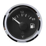 Veratron 52MM (2-1/16") ViewLine Fuel Level Gauge 0-1/1 - 3-180 OHM - Black Dial Chrome Triangular Bezel [A2C59514083] - Life Raft Professionals