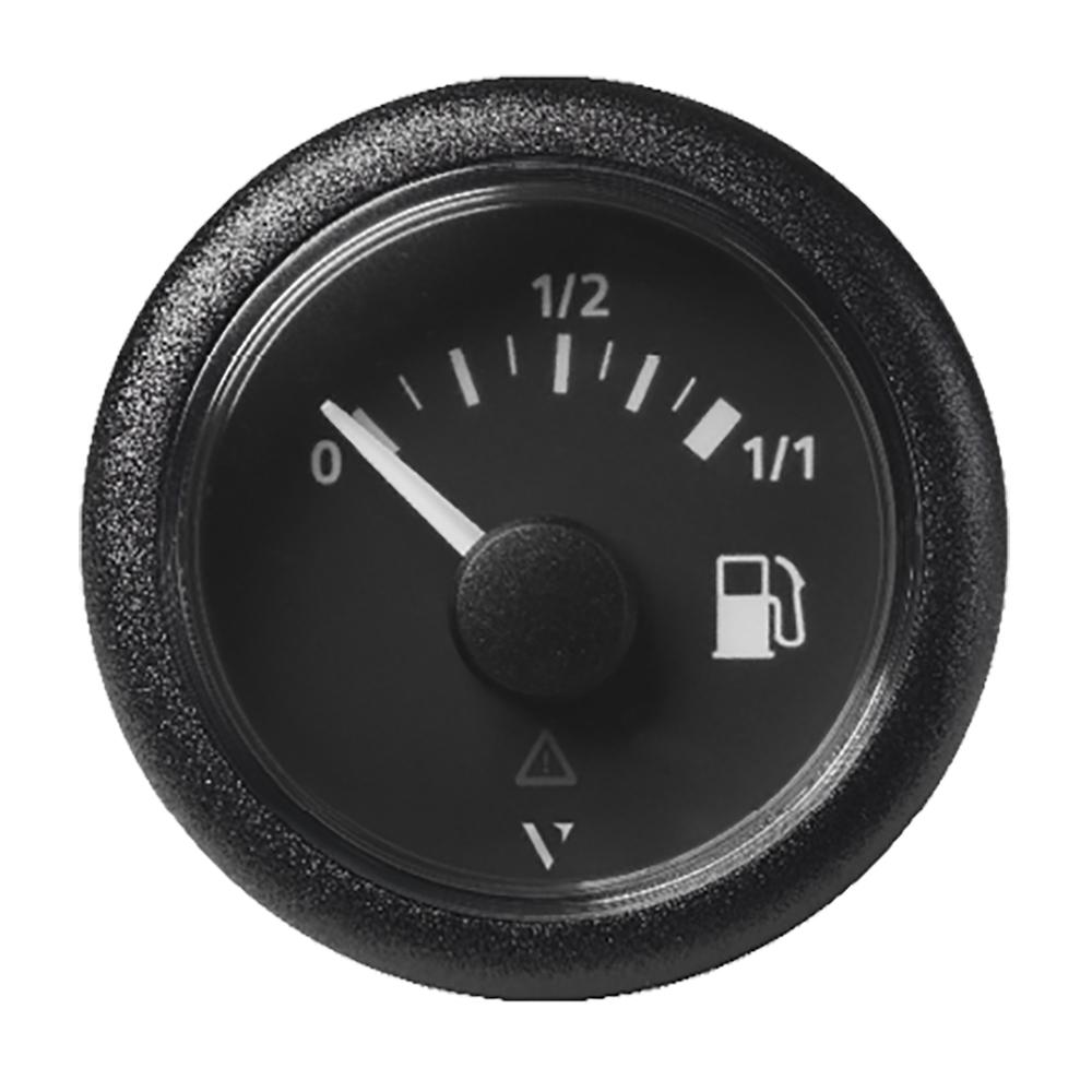 Veratron 52mm (2-1/16") ViewLine Fuel Tank Level Gauge - 0 to 1/1 - Black Dial Round Bezel [A2C59514079] - Life Raft Professionals