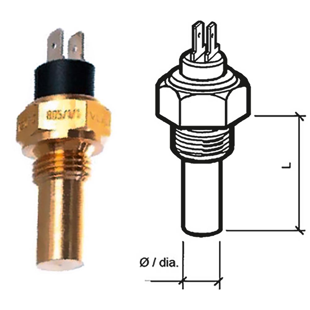 Veratron Coolant Temperature Sensor - 40 to 120C - 1/2" - 14NPTF [323-805-001-004N] - Life Raft Professionals