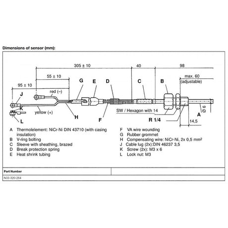 Veratron Pyrometer Sensor - 100-900C/250-1650F [N03-320-264] - Life Raft Professionals