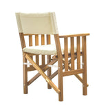 Whitecap Directors Chair II w/Cream Cushion - Teak - Life Raft Professionals