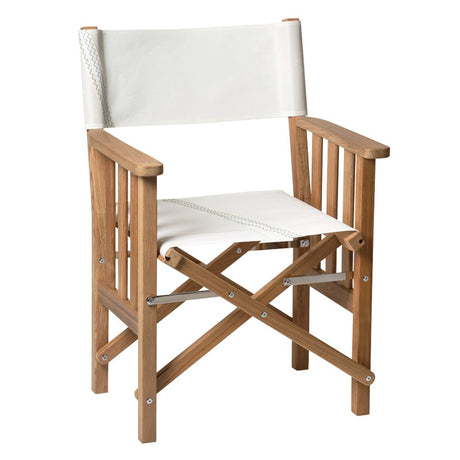 Whitecap Directors Chair II w/Sail Cloth Seating - Teak - Life Raft Professionals