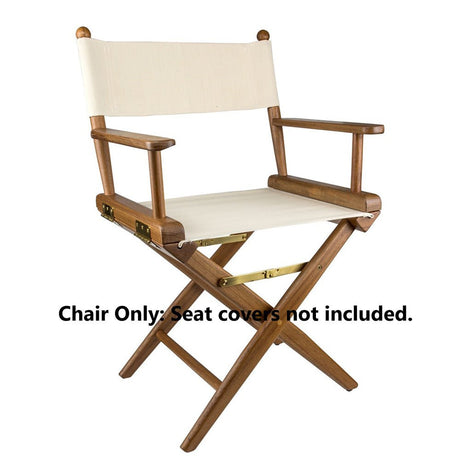 Whitecap Directors Chair w/o Seat Covers - Teak - Life Raft Professionals