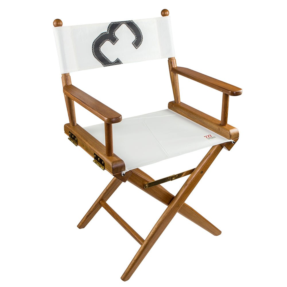 Whitecap Directors Chair w/Sail Cloth Seating - Teak - Life Raft Professionals