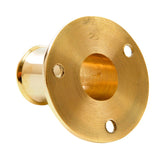 Whitecap Top-Mounted Flag Pole Socket Polished Brass - 3/4" ID - Life Raft Professionals