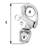 Wichard 3-7/8" Snap Shackle w/Swivel Clevis Pin - Life Raft Professionals