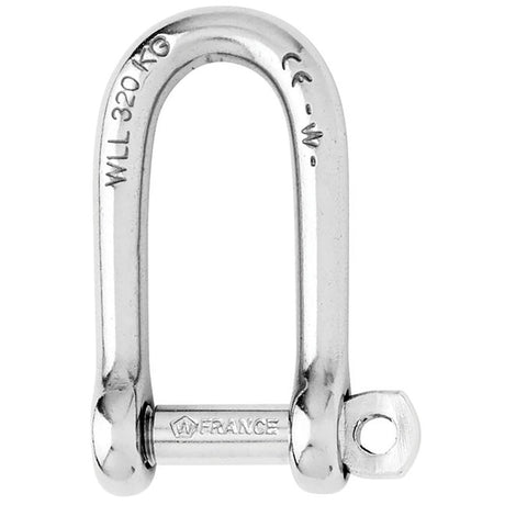 Wichard Self-Locking Long D Shackle - 10mm Diameter - 13/32" - Life Raft Professionals