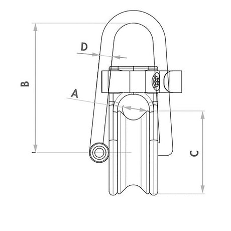 Wichard Soft Snatch Block - 12mm Rope Size - Life Raft Professionals