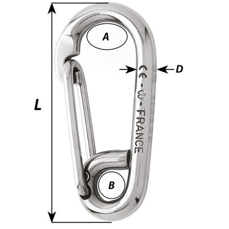 Wichard Symmetric Carbin Hook - 120mm Length - 15/32" - Life Raft Professionals