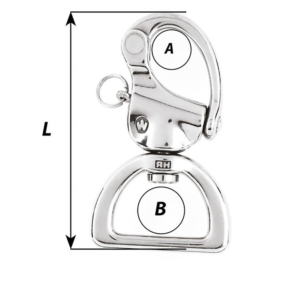 Wichard Web Snap Shackle - 3-1/8" - Life Raft Professionals