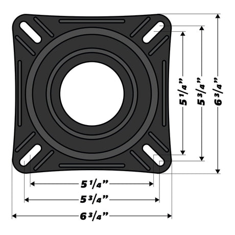 Wise 7" Boat Seat Swivel - Life Raft Professionals