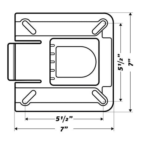 Wise 7" Swivel w/Quick Release Bracket - Life Raft Professionals