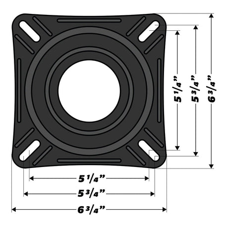 Wise 7" Swivel w/Quick Release Bracket - Life Raft Professionals